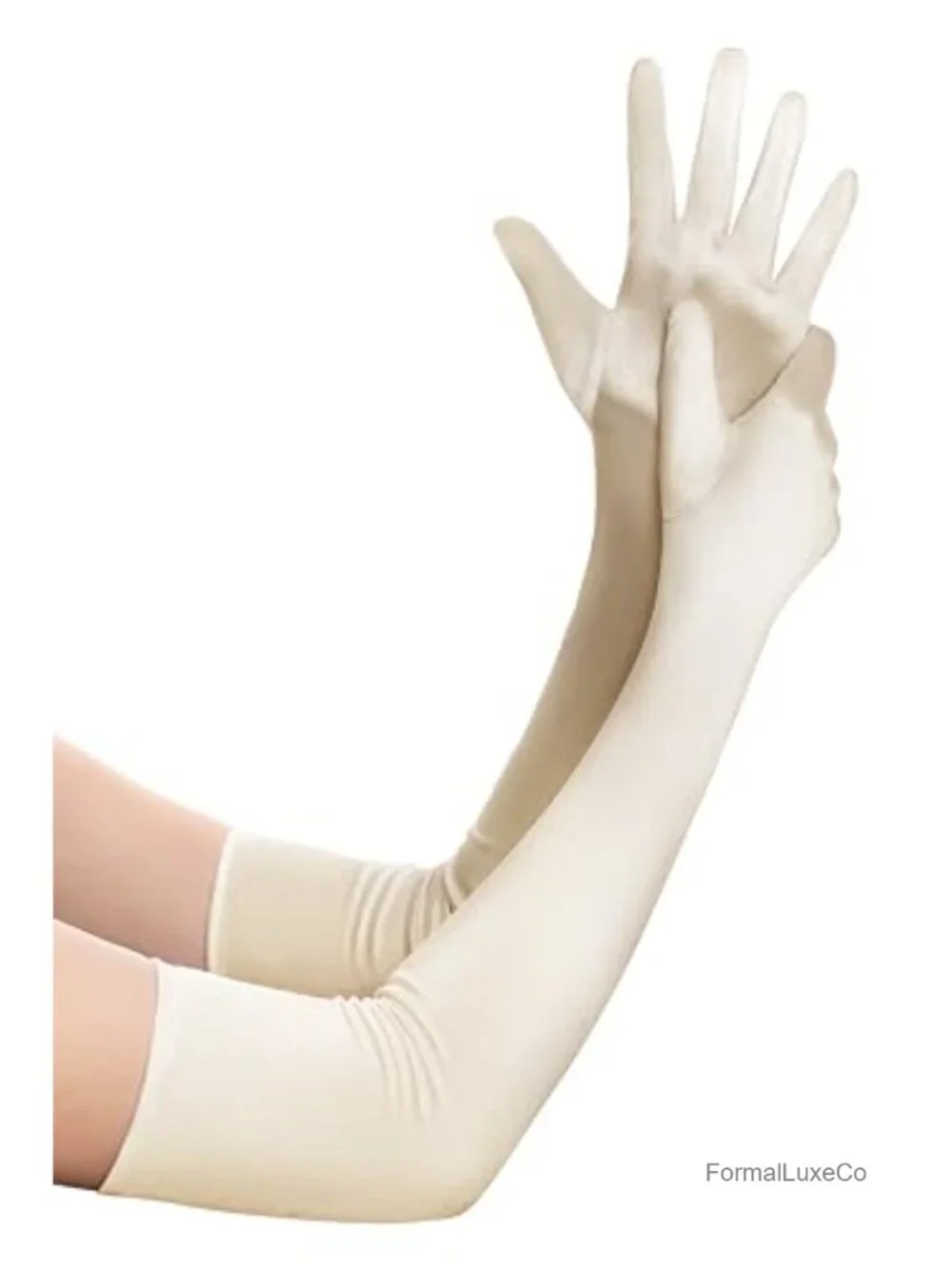 Long Opera Satin Party Gloves Elbow Length Stretchy Adult
